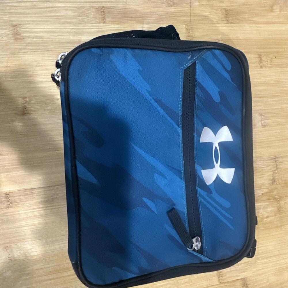 Under Armour Lunch Box Bag No Thermos Camo Blue Pattern *